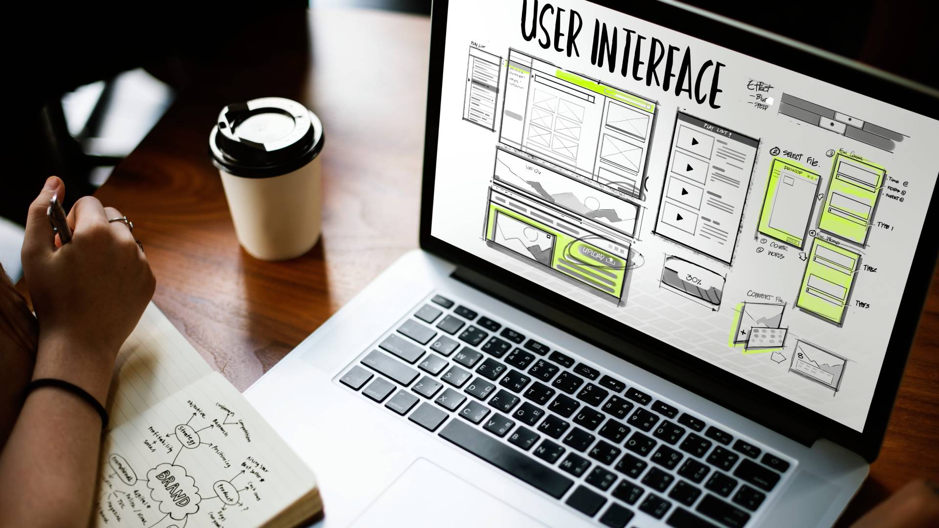 About Build Laptop showing a user interface design